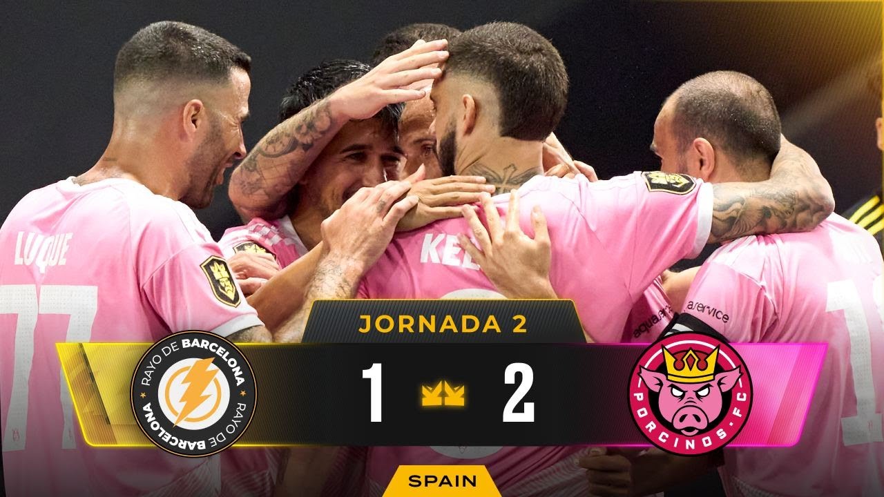 Rayo de Barcelona de SPURSITO VS Porcinos FC de IBAI LLANOS | Partido completo Jornada 2 (1-2)