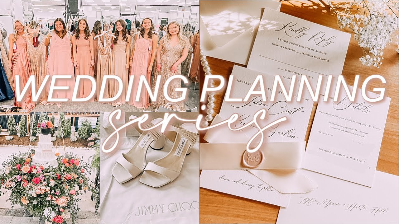 WEDDING PLANNING SERIES: episode 4! bridesmaid dress shopping, finding a florist, + invitations!