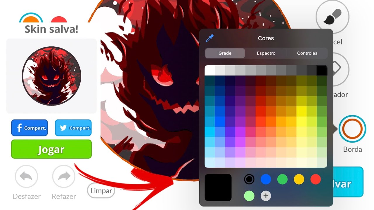 TUTORIAL CUSTOM SKIN  🎨 (AGAR.IO MOBILE)