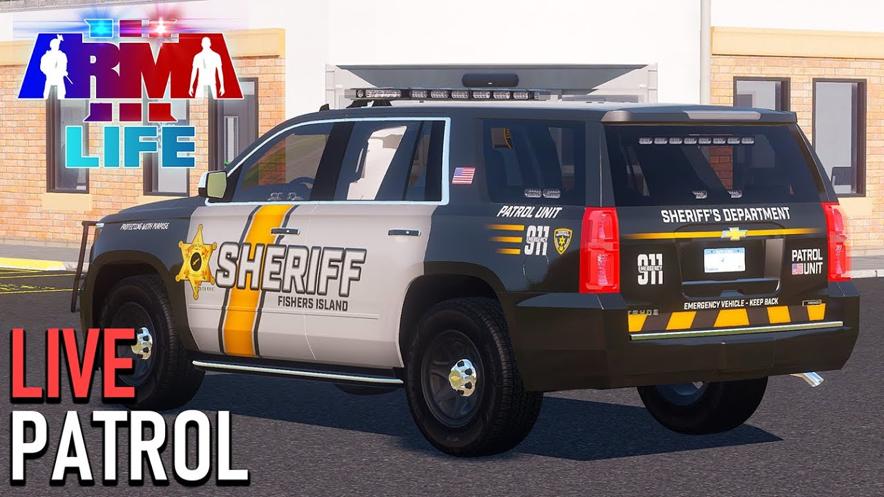 Arma 3 Life Police LIVE #8 - Patrolling the Island