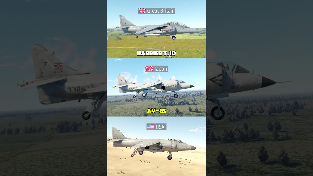 Harrier TYPES in War Thunder (VTOL):