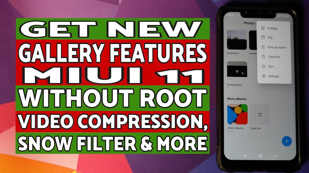 MIUI 11 | Enable New Gallery Features Without Root | Snow Filter, Video Compression Etc