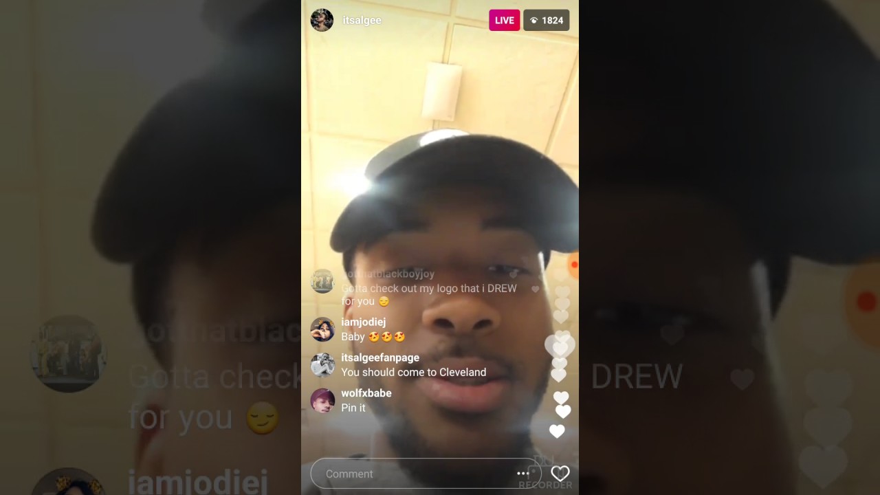 Algee Smith's Instagram live 03-30-17