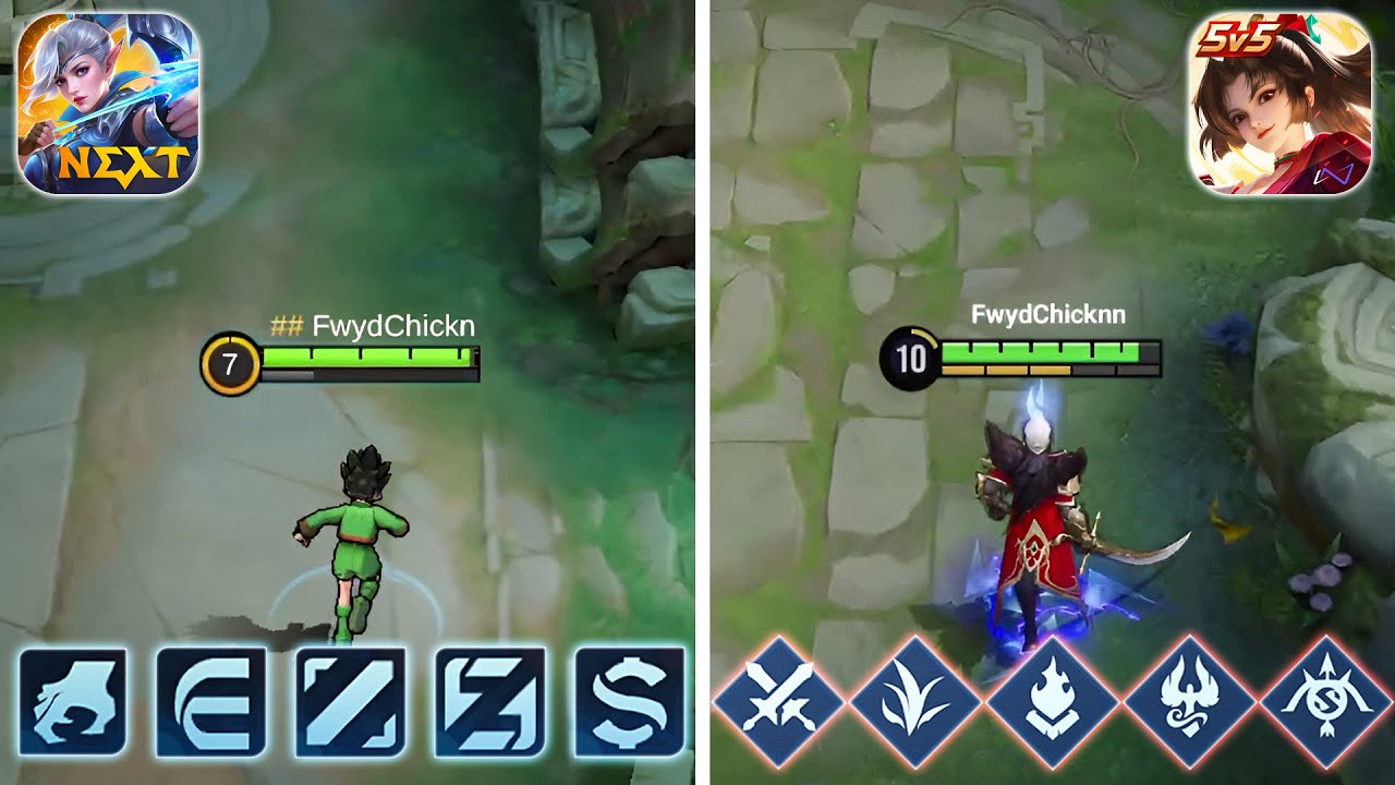 Сравнение всех ролей HONOR OF KINGS и MOBILE LEGENDS всех ролей!