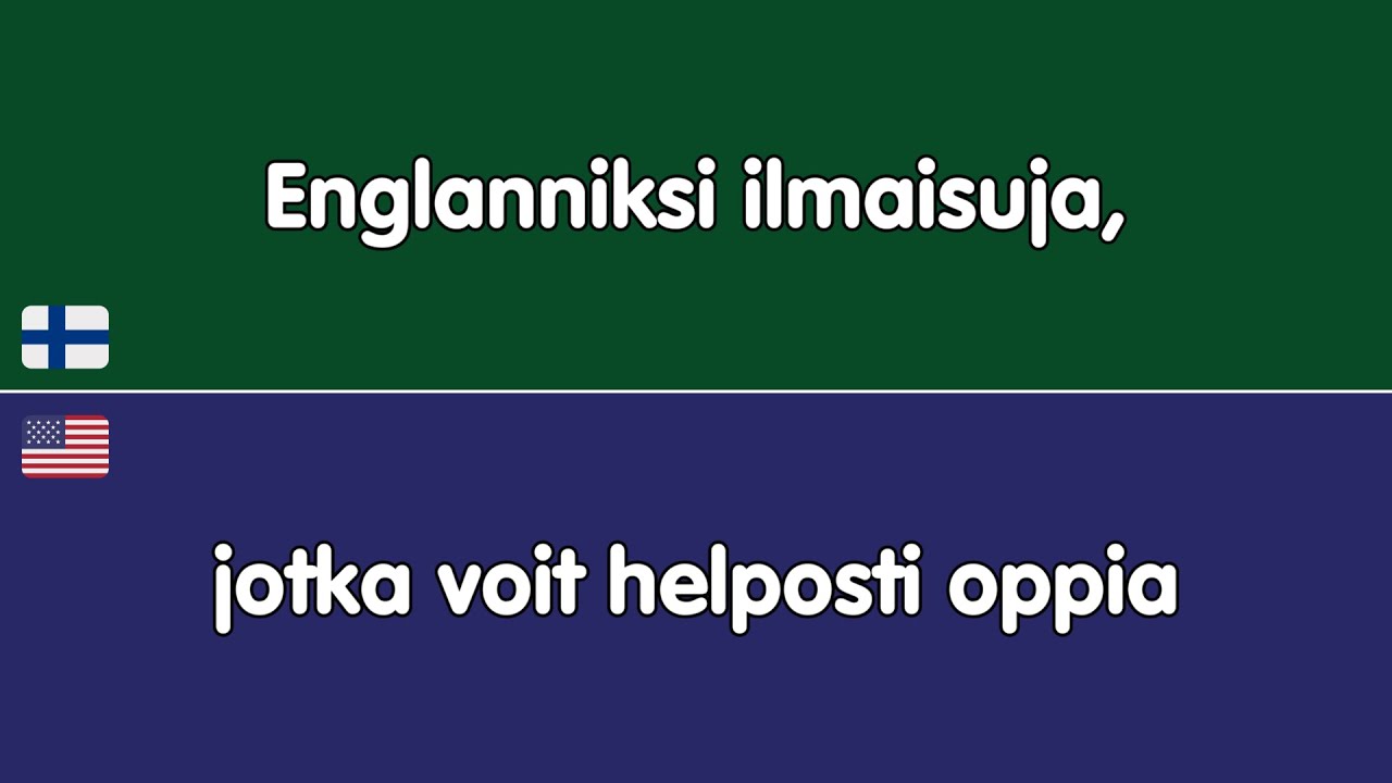 Päivittäiset ja hyödylliset lauseet englanninkieliseen keskusteluun