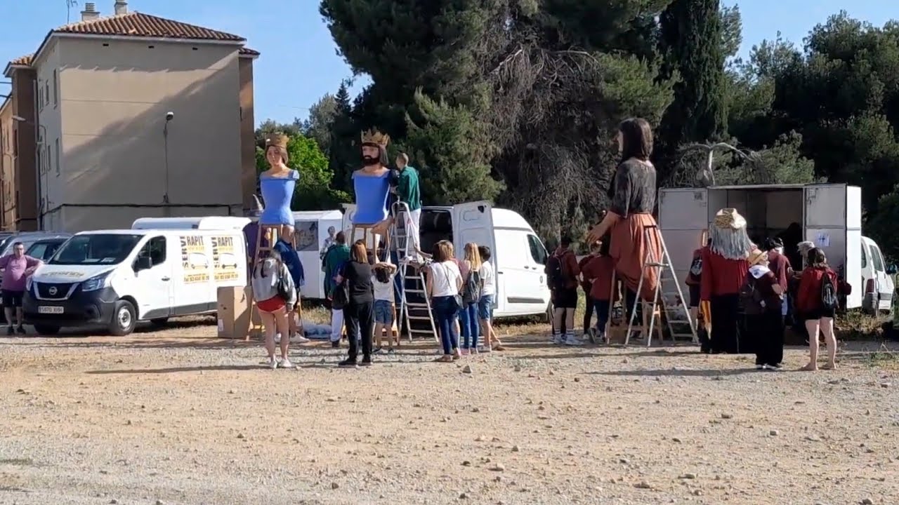 Ciutat Gegantera Sant Boi 2022 Arribada i Plantada Dels Gegants (Día 2)