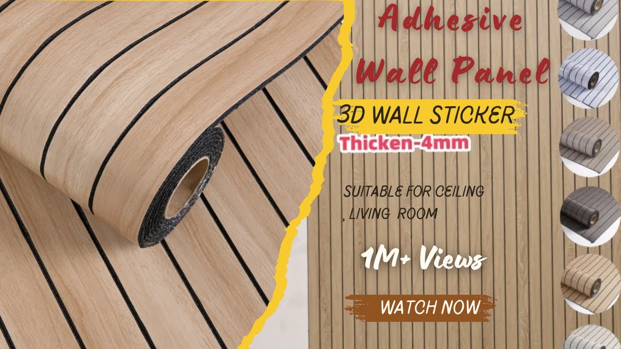 This $12.21 DIY Wall Makeover! Peel & Stick 3D Wall Panels | Affordable Home Decor 2025