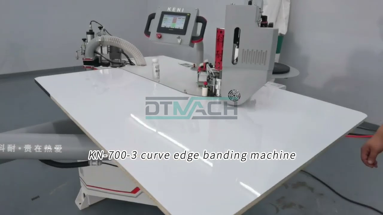 KN-700-3 Automatic Curve Edge Banding and Trimming Machine #furniture #design #woodworking #kitchen
