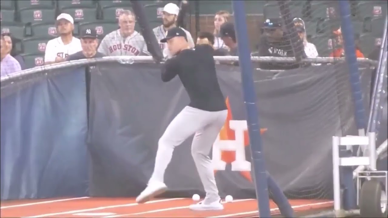 Aaron Judge...batting practice (full session) Yankees vs. Astros...9/2/25