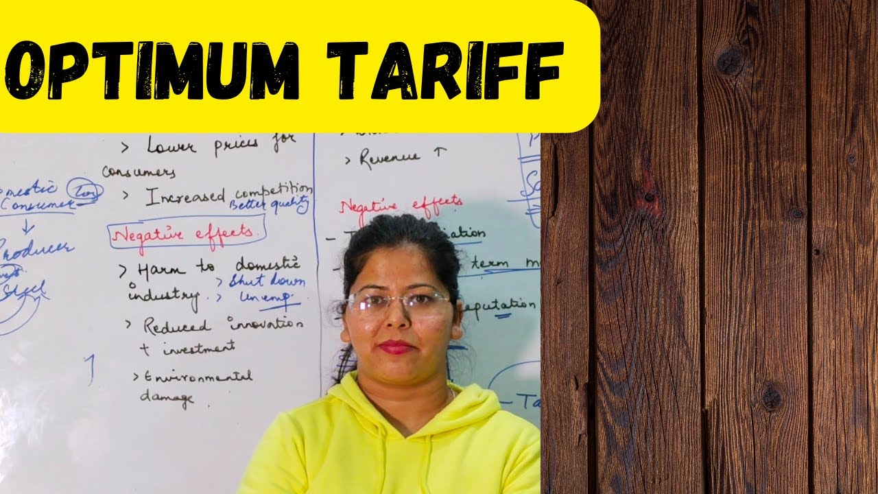 Optimum tariff | Deepti Mahajan