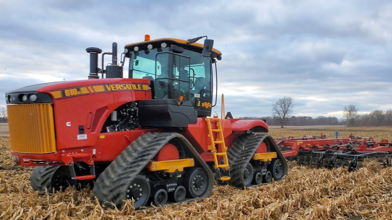 Versatile 610 Delta Track with Case-IH 875 11 shank disk ripper in Central Michigan