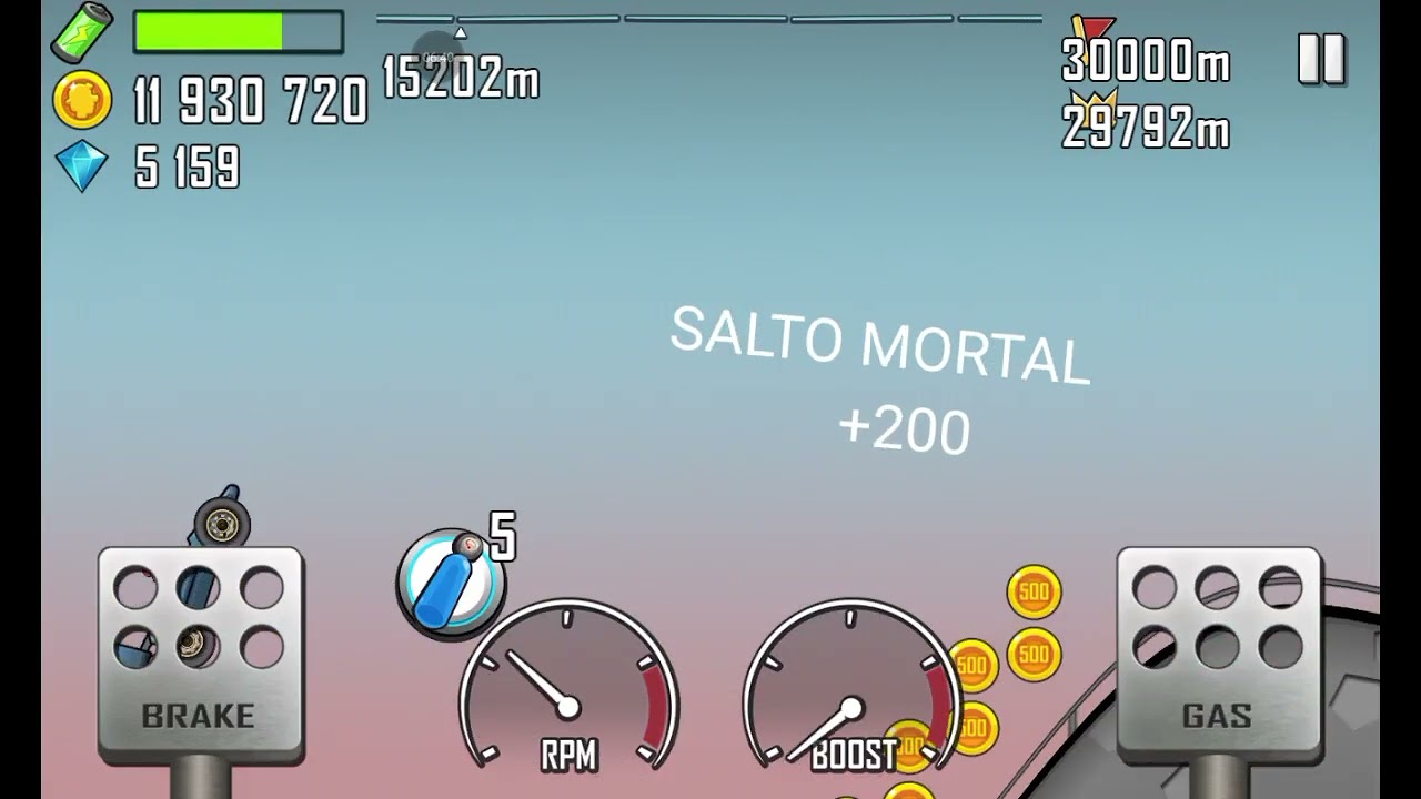 26800 metros #hill climb racing #games #record 