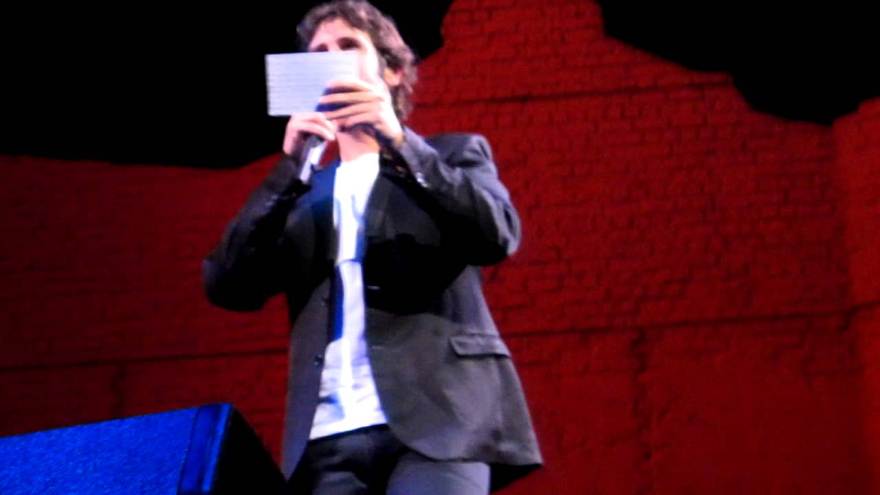 Josh Groban - Sunrise, FL - Q&A and Proposal.MOV