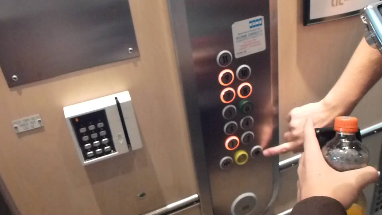 Trio! 2x Senic Thyssen (KONE mod.) Traction Elevators @ Söderhallarna