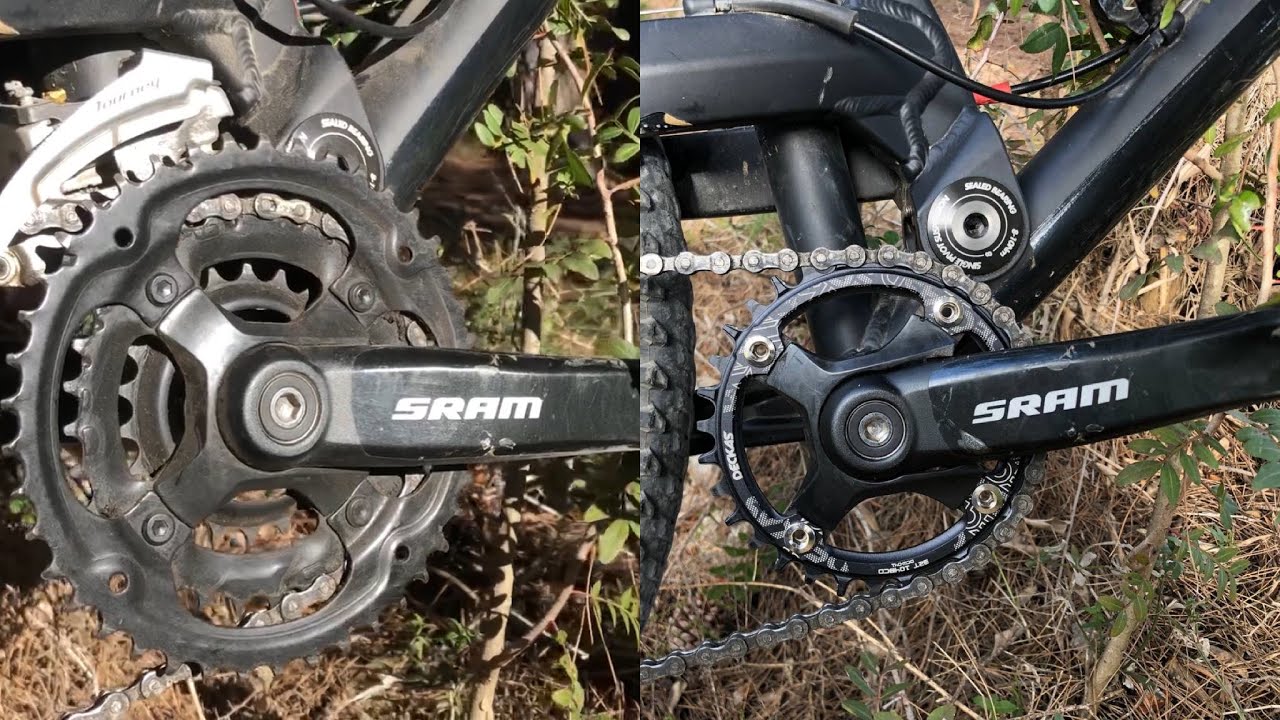 Tribleplato a MONOPLATO Deckas Aliexpress con la misma BIELA ❗️¿ Recomendable ? Btwin Rockrider 520s