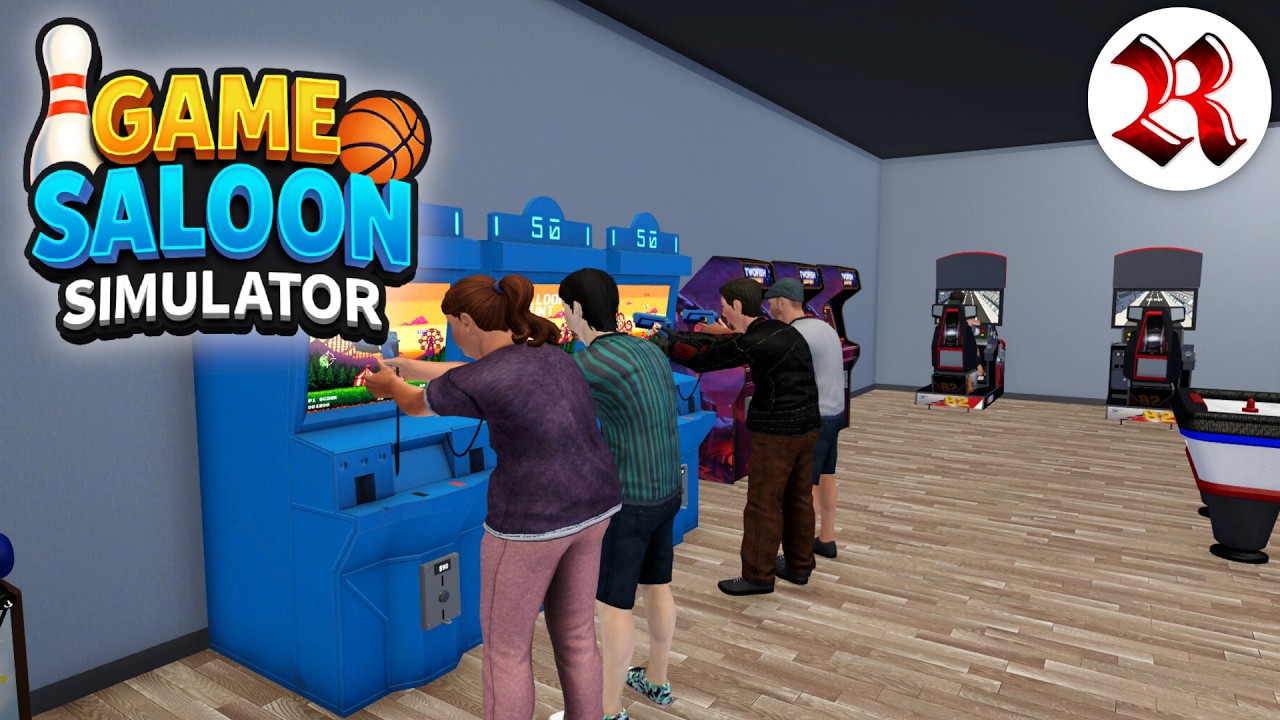 Game Saloon Simulator | Early Look | Opening A Dave N Busters like Arcade Bar!