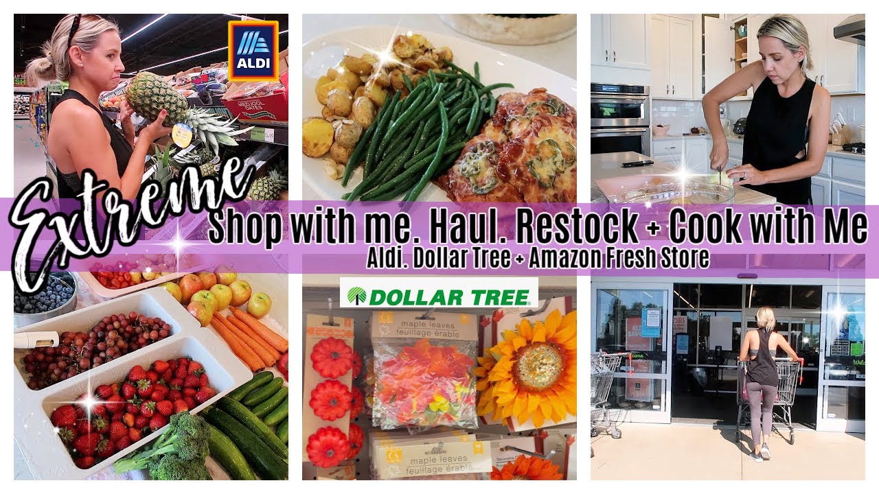 *NEW* ALDI SHOP WITH ME GROCERY HAUL COOKING DOLLAR TREE FALL DECOR 2021 TIFFANI BEASTON HOMEMAKING