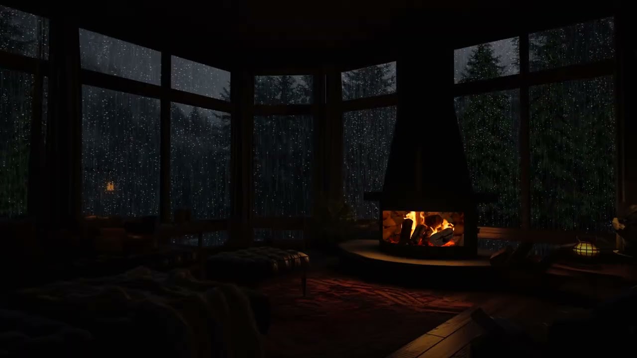 All-Night Rainstorm Ambience for Stress Relief and Deep Concentration
