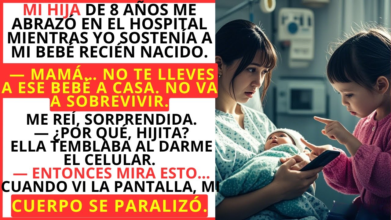 Mi hija suplicó que no lleváramos al bebé a casa… entonces vi su celular.
