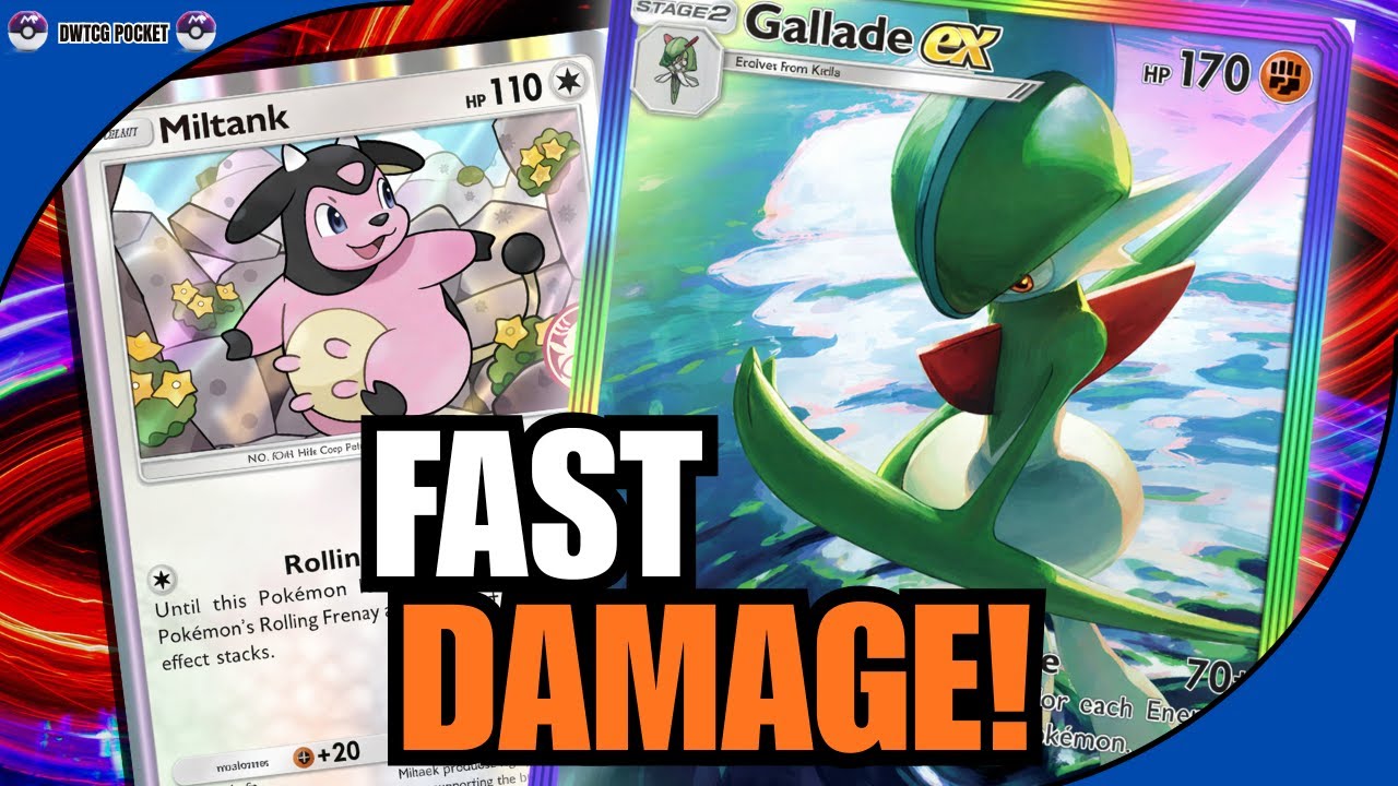 Low Energy, HUGE Damage.... Gallade Ex Is INSANE! | Pokémon TCG Pocket