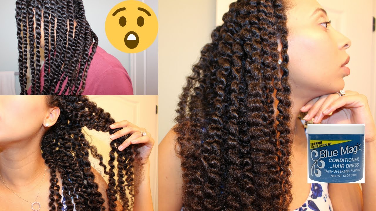 BEST TWIST OUT USING ONLY BLUE MAGIC GREASE! 😲