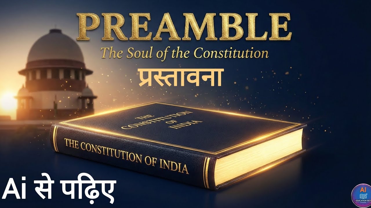 भारतीय संविधान की प्रस्तावना (Preamble):संपूर्ण विश्लेषण | Indian Polity by M.Laxmikanth |UPSC Hindi