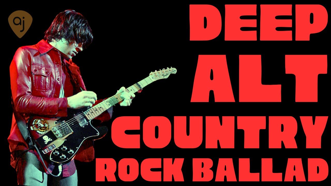 Deep Alternative Rock / Country Ballad Guitar Backing Track (E Minor)