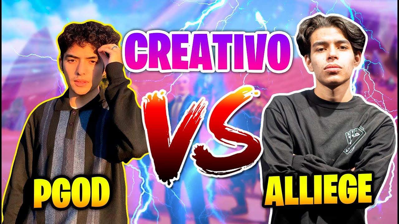 PGOD VS ALLIEGE EN CREATIVO 1V1🔥😱 | &iquest;QUIEN EL MEJOR?🔥