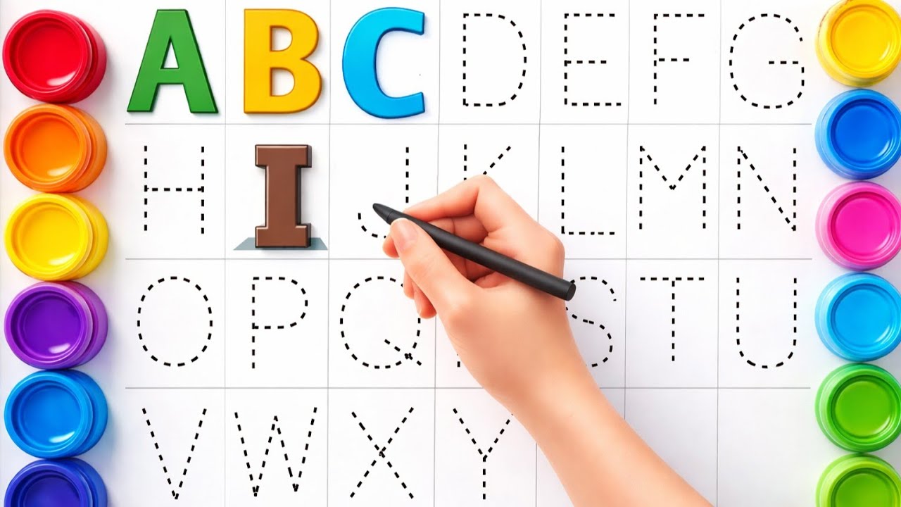 ABCD Colours TV 🌈 | Alphabet Colouring for Kids 🎨 | A for Apple 🍎 | ABC Song for Toddlers