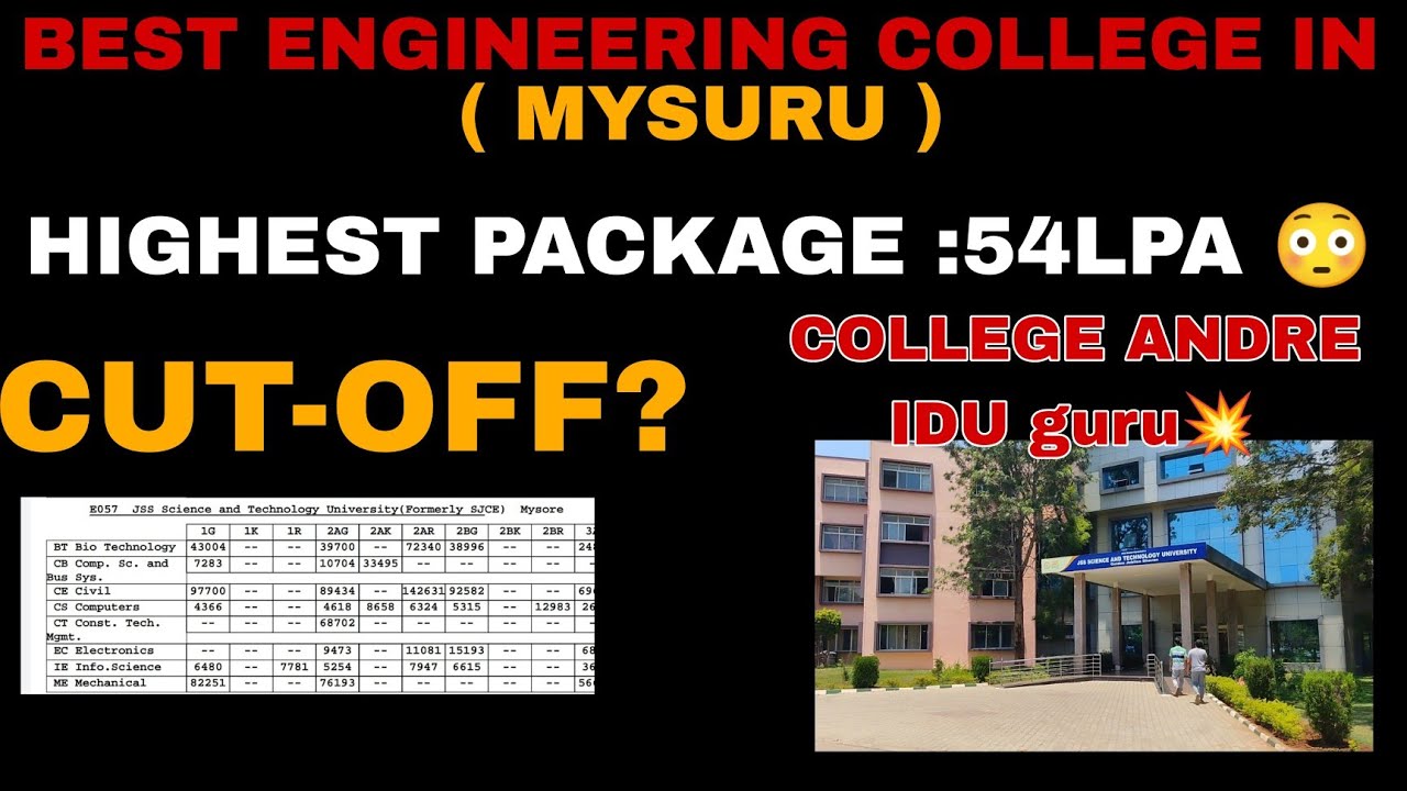 TOP ENGINEERING COLLEGE IN MYSORE|JSS SCIENCE AND TECHNICAL UNIVERSITY MYSURU COLLEGE TOUR|KCET 2023