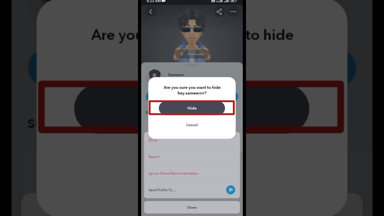 Snapchat ke friend ko kaise hide Karen | Snapchat Friend Hide #shorts #snapchat