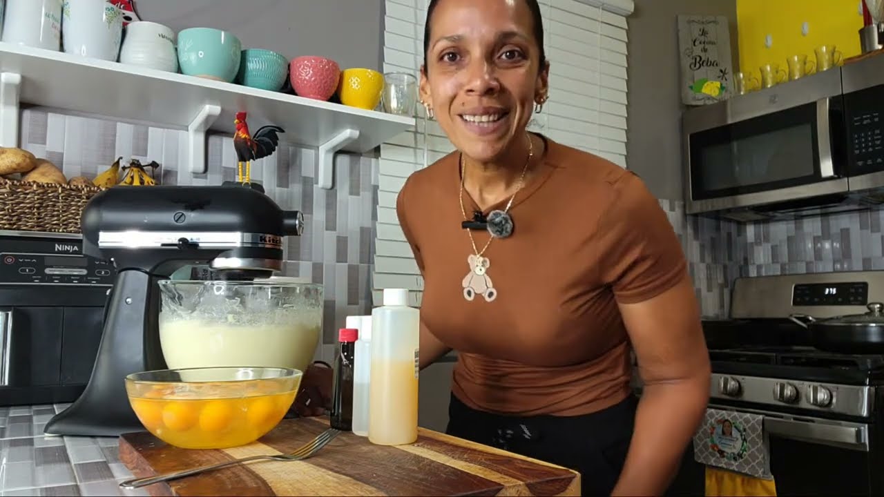 Receta de 12 huevos / Bizcocho Puertorriqueño.  Receta fácil boricua. Anamaris Meléndez