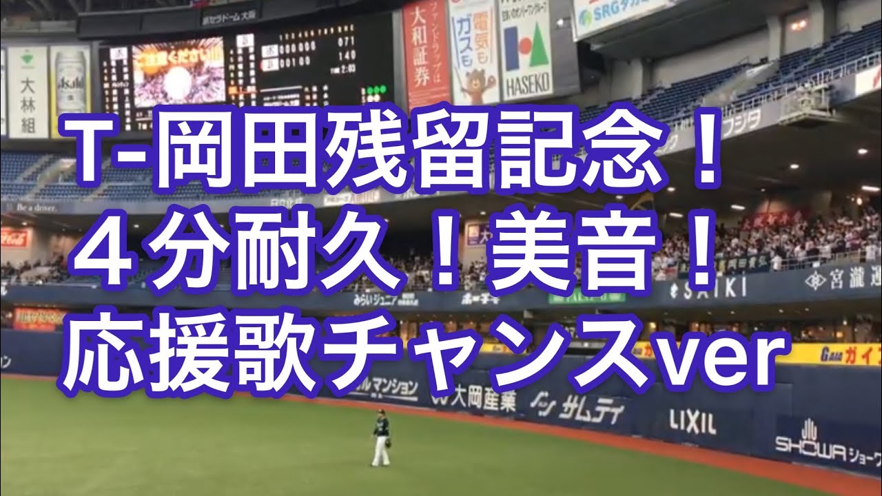 【T-岡田残留決定記念！4分耐久】オリックス バファローズT-岡田応援歌(チャンスver)2019.3.6