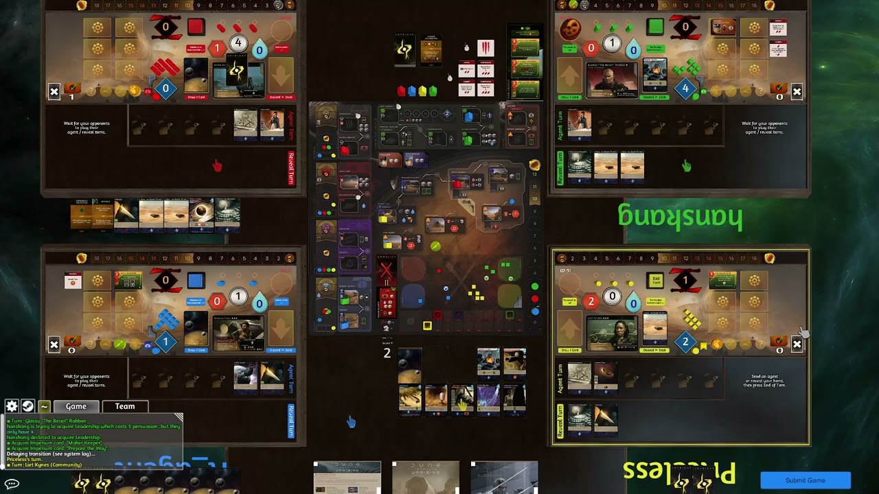 Dune imperium bloodlines community edition ranked gameplay Feb 12th game 1