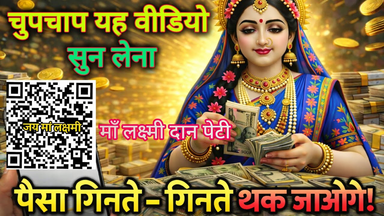 चुपचाप यह वीडियो सुन लेना। पैसा गिनते –गिनते थक जाओगे..🌺maa Laxmi ka sandesh 🌺