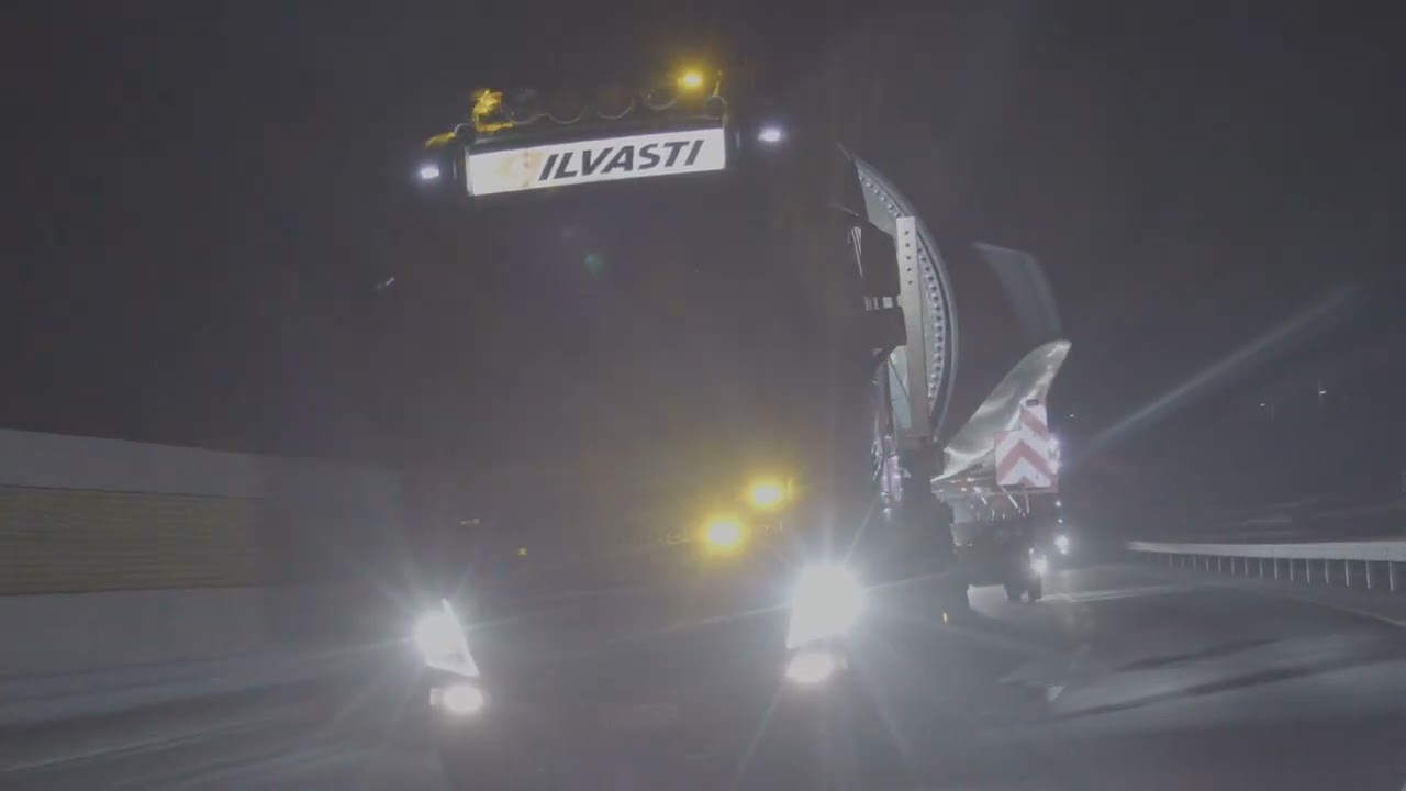 Sopi-Tootsi tuulepargi tuulikute osade transport Paldiskist Tootsisse