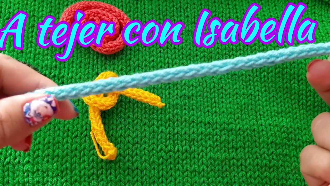 Como tejer CORDONES EN CROCHET (facil ) paso a paso TUTORIAL COMPLETO