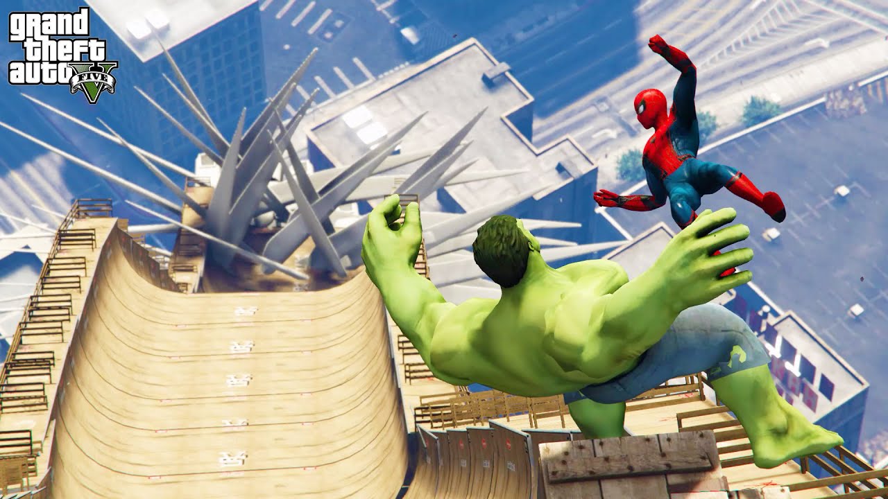 GTA 5 EPIC SPIDERMAN Ragdolls Compilation vol.1 (Euphoria Physics, Jumps, Fails, Funny Moments)