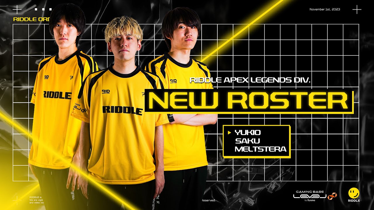 RIDDLE APEX NEW ROSTER