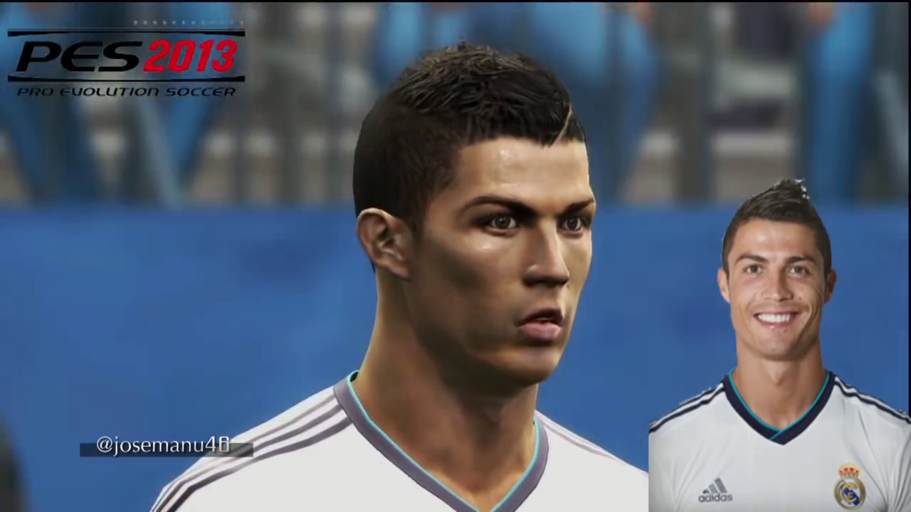 Cristiano RONALDO from PES 3 to PES 2016 vs Real Face Comparison
