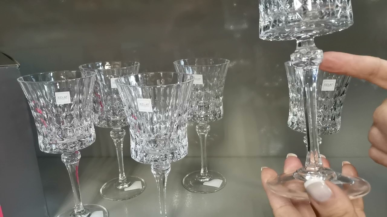 Набор бокалов для вина 6шт Lady Diamond Eclat - видеообзор в Videlka.com.ua