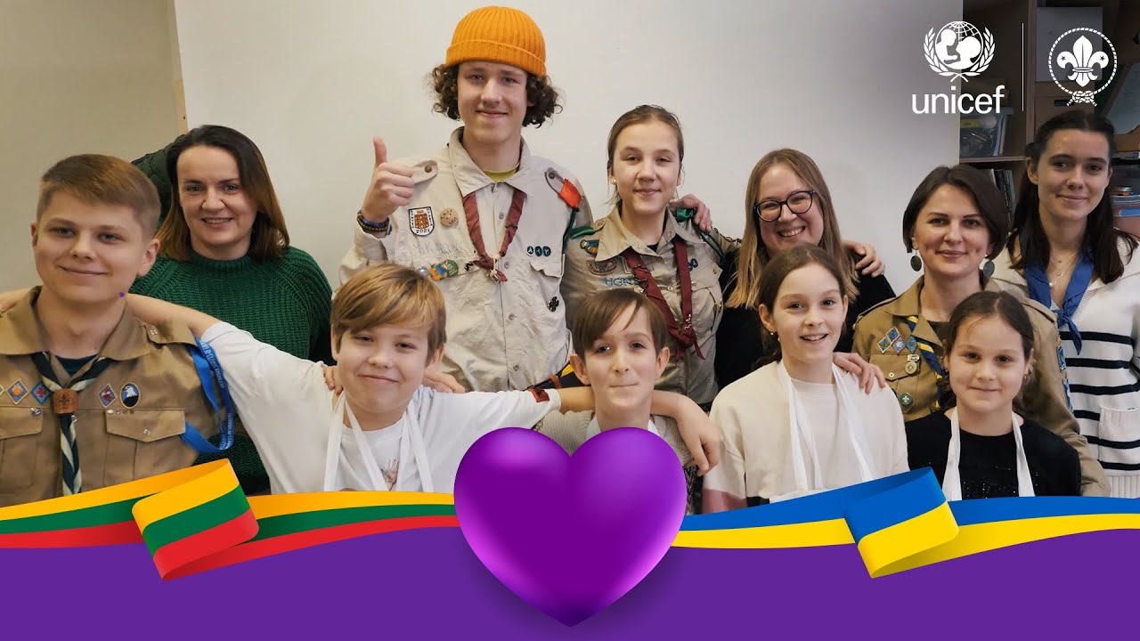 Ukraine children find joy in Scouting