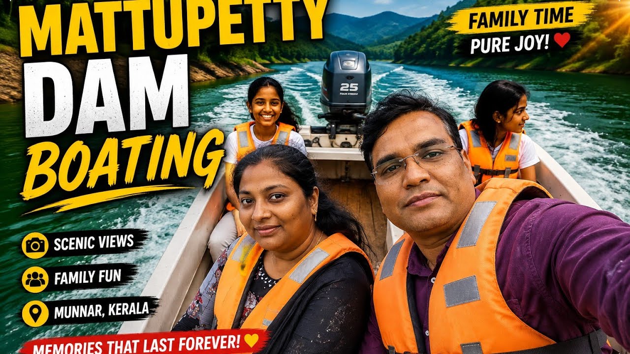 Kerala Munnar Boat Ride || Stunning Lake Views!