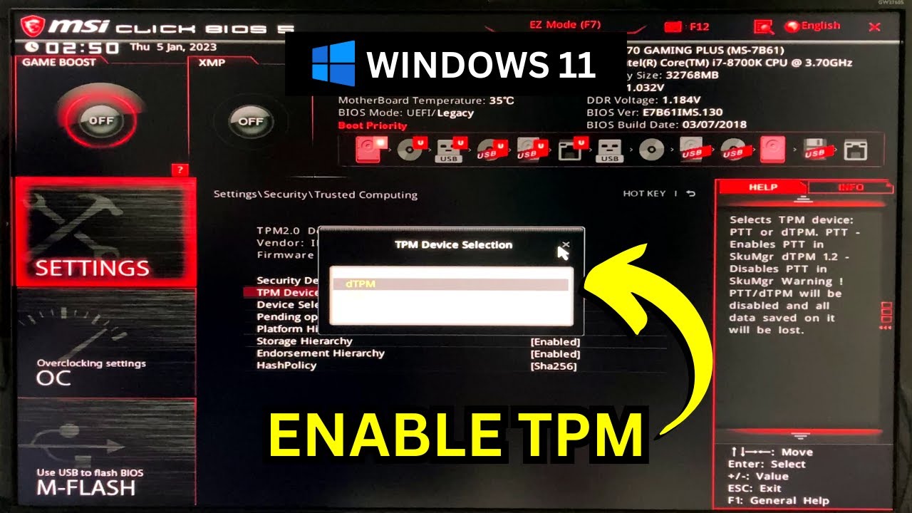 How to Enable TPM on Windows 11? | Enable/Disable TPM on Your PC