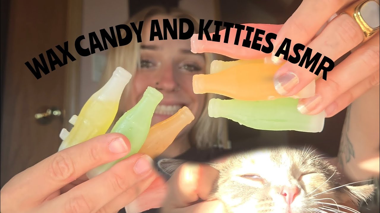 Wax candy ASMR with my cats 🐈