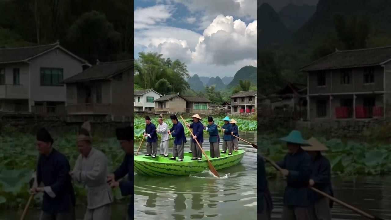 The watermelon boat crash#smartfarming #gardeningtips #organicfarming #farming
