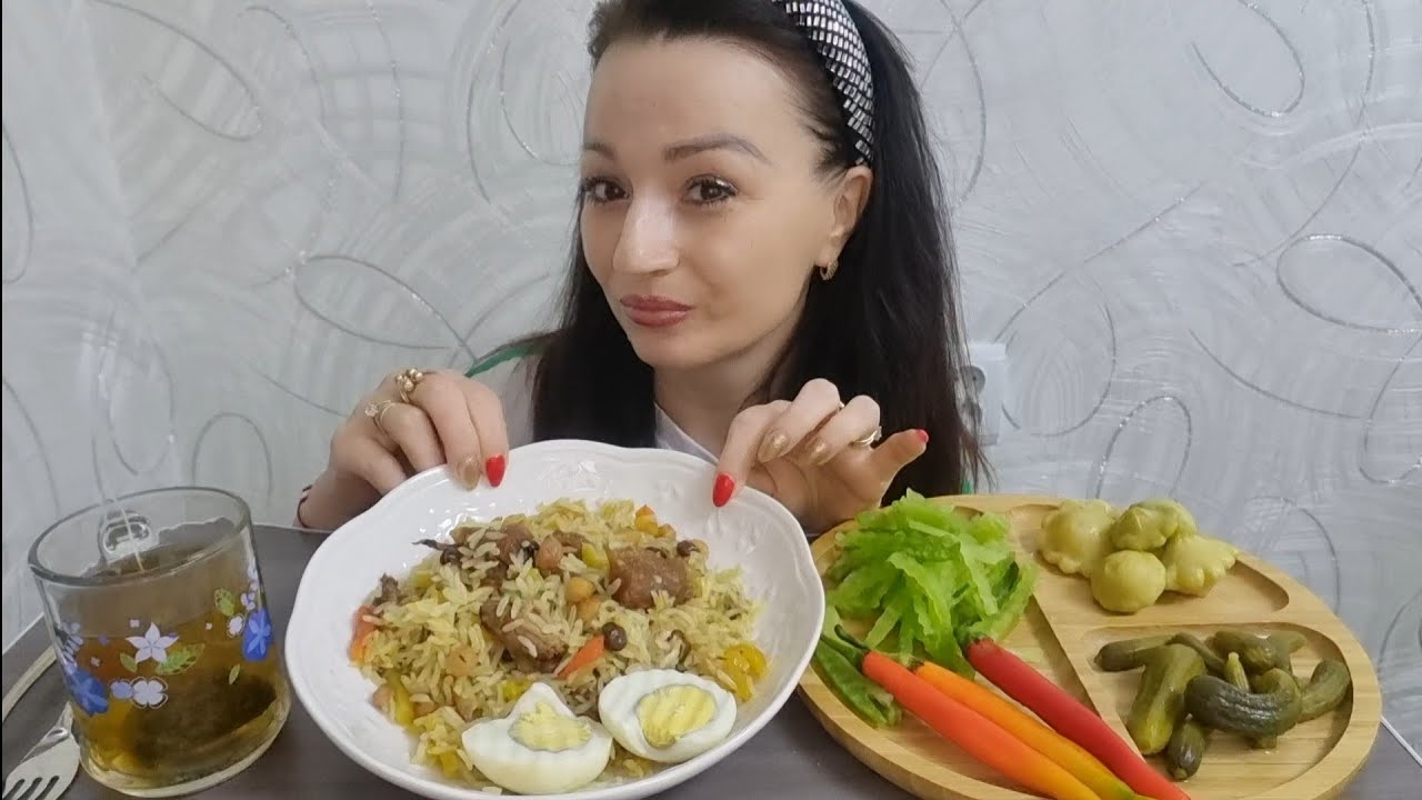 Плов🇺🇿Мой Распорядок Дня😉# mukbang#kristinakiss#food#