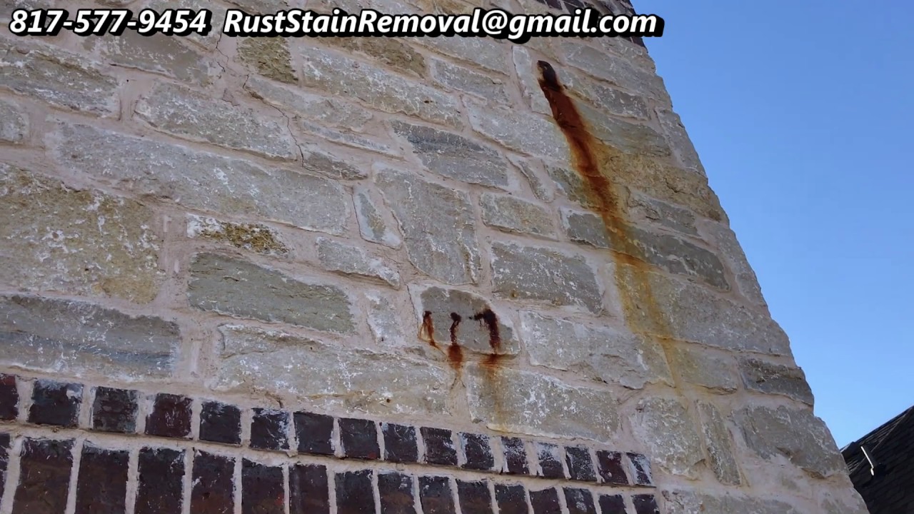 Removing Rust Stains from Brick and Stone 817-577-9454