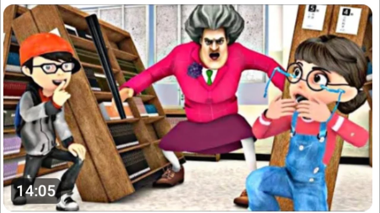 المعلمه الشريرة والسحر الاسود ! تحدى خطير في لعبة المعلمه الشريرة scary teacher 3d 🤢🤯🤢