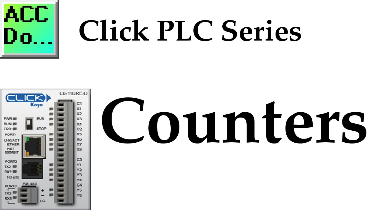 Программирование счетчиков Click PLC с использованием лестничной логики